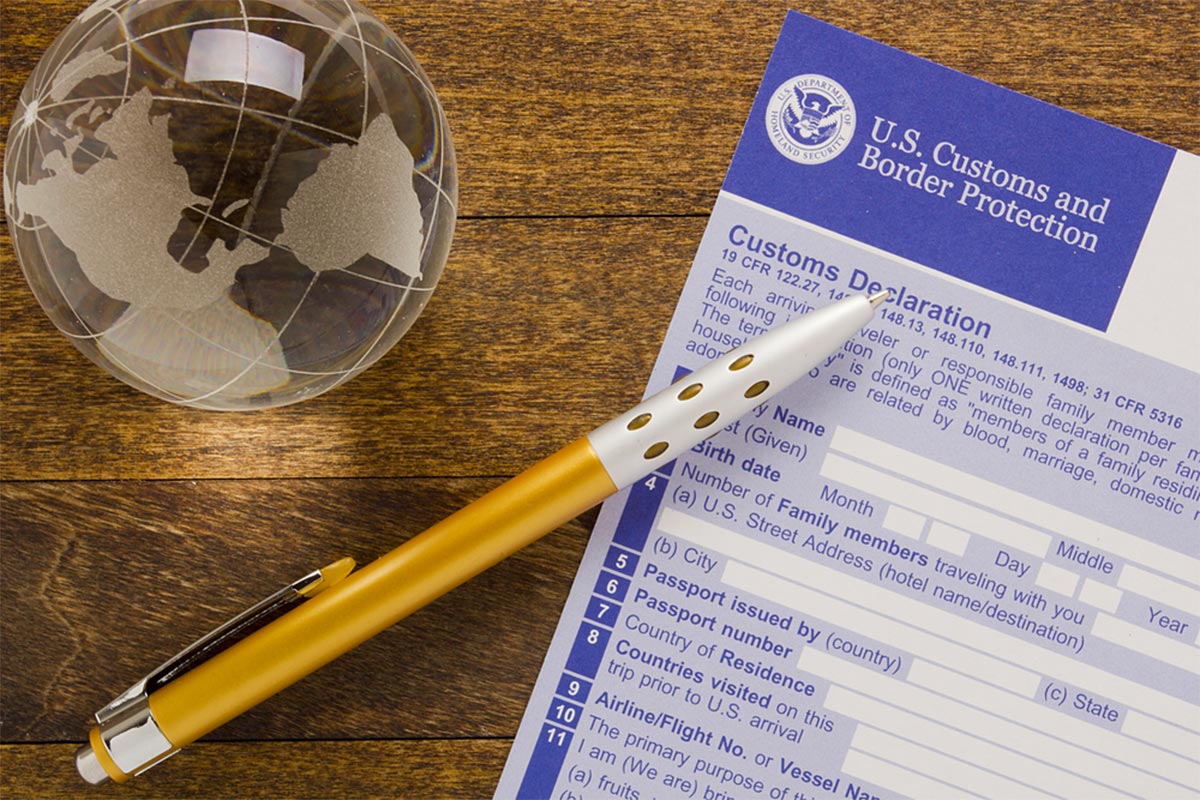 Déclaration de valeur pour la douane américaine