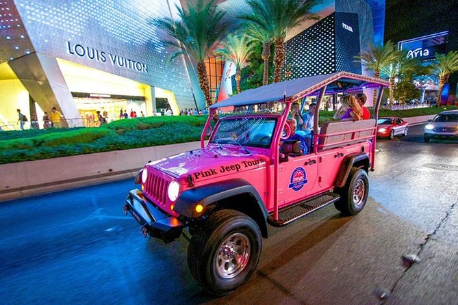 Visite nocturne de Las Vegas en plein air dans Jeep Rose