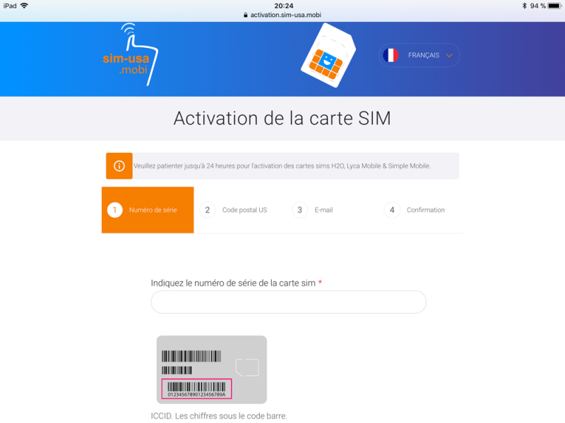 H2O Carte SIM américaine prépayée sans fil 30 jours avec 60 Go de données 4G LTE/5G haute vitesse et hotspot mobile 5 Go, données illimitées, appels et SMS internationaux, triple coupe US