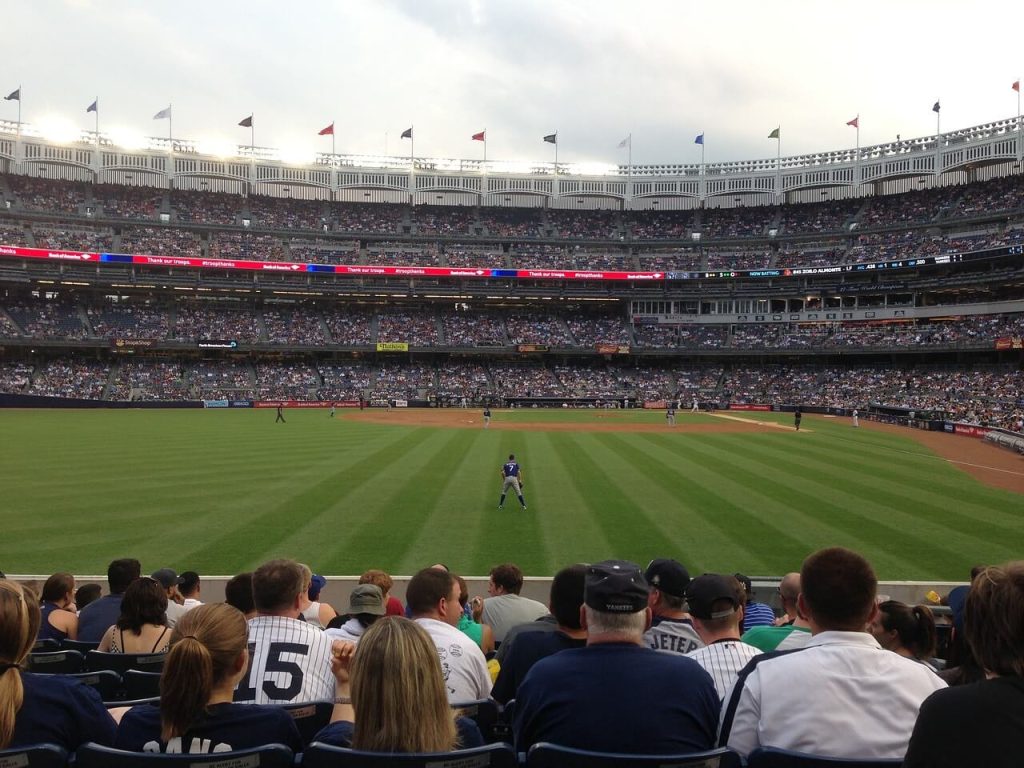 Stade baseball yankee stadium , match New York yankees