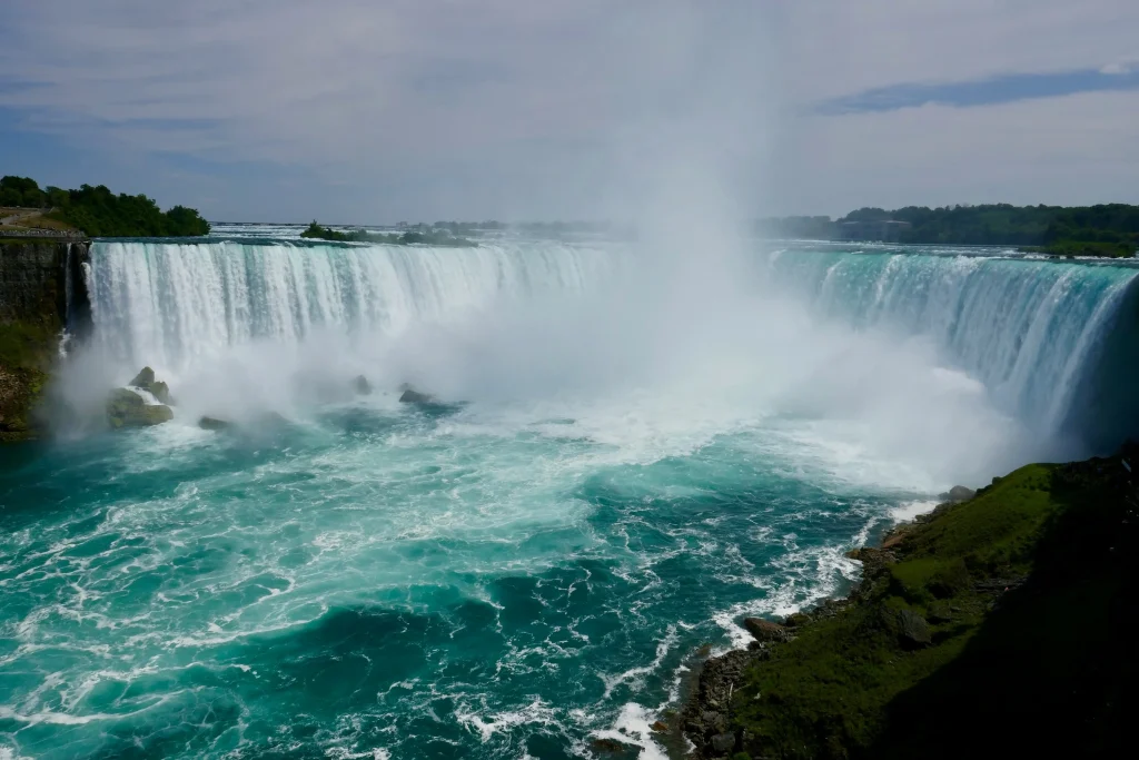 vue aérienne des chutes du niagara