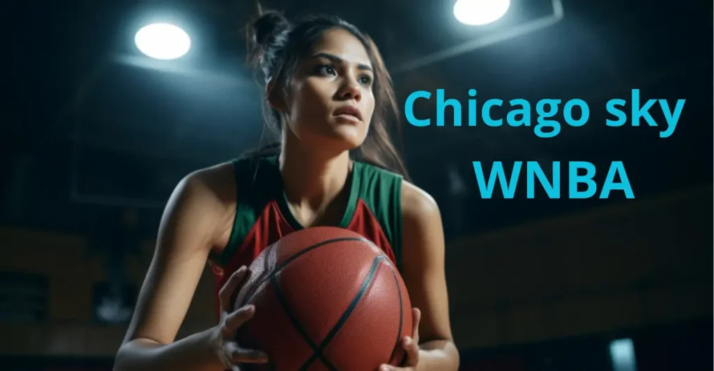 joueuse des chicago sky au stade basketball