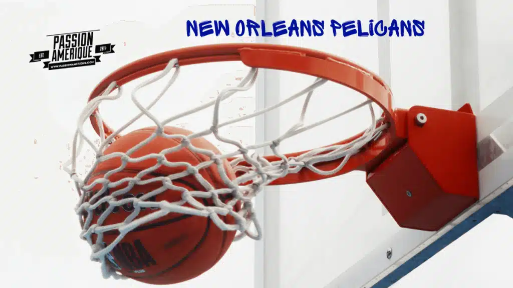 Ballon de basket NBA entrant dans le panier – New Orleans Pelicans