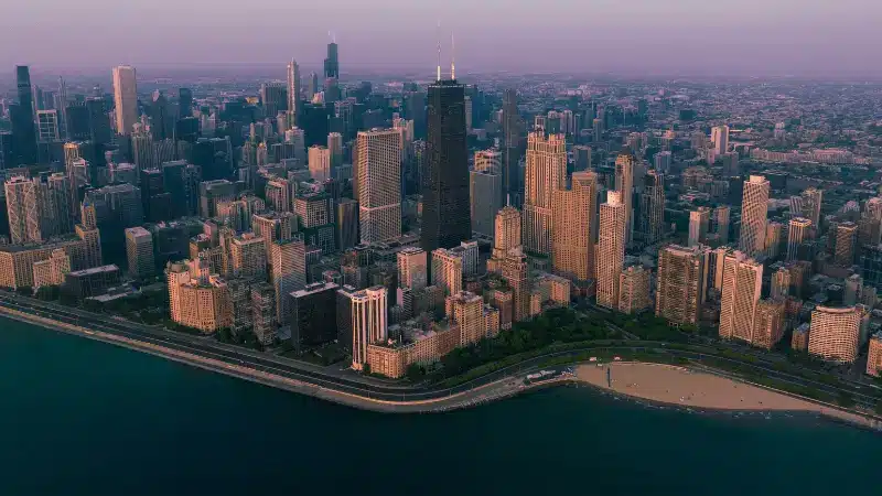 Vol privé en hélicoptère au-dessus de Chicago